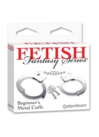 Металлические наручники Beginner s Metal Cuffs - Pipedream - купить с доставкой в Кисловодске