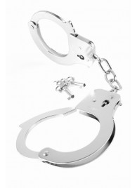 Металлические серебристые наручники Designer Metal Handcuffs - Pipedream - купить с доставкой в Кисловодске
