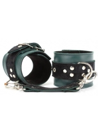 Изумрудные наручники Ladys Arsenal на карабинах - БДСМ Арсенал - купить с доставкой в Кисловодске
