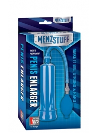 Синяя вакуумная помпа MENZSTUFF PENIS ENLARGER - Dream Toys - в Кисловодске купить с доставкой