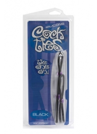 Набор черных эрекционных колец Cock ties - Doc Johnson - в Кисловодске купить с доставкой