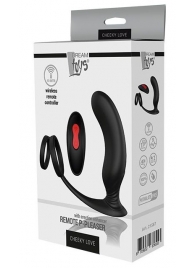 Черный массажер простаты REMOTE P-PLEASER - Dream Toys - в Кисловодске купить с доставкой