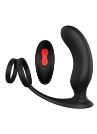 Черный массажер простаты REMOTE P-PLEASER - Dream Toys - в Кисловодске купить с доставкой