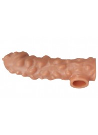 Насадка на фаллос с крупными бугорками EXTREME SLEEVE - 15,6 см. - KOKOS - в Кисловодске купить с доставкой