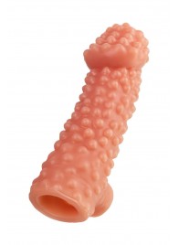 Насадка на фаллос с бугорками - 17,6 см. - KOKOS - в Кисловодске купить с доставкой