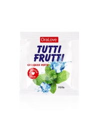 Пробник гель-смазки Tutti-frutti со вкусом мяты - 4 гр. - Биоритм - купить с доставкой в Кисловодске