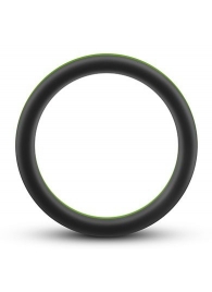 Черно-зеленое эрекционное кольцо Silicone Go Pro Cock Ring - Blush Novelties - в Кисловодске купить с доставкой