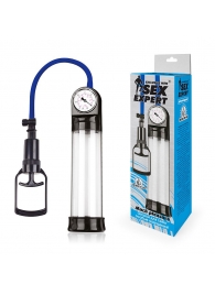 Прозрачная вакуумная помпа Sex Expert с манометром - Sex Expert - в Кисловодске купить с доставкой