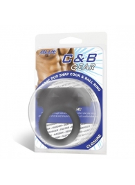 Черное двойное силиконовое кольцо С B GEAR - BlueLine - в Кисловодске купить с доставкой