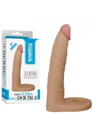 Телесная насадка-фаллоимитатор для двойного проникновения - 17 см. - Lovetoy - купить с доставкой в Кисловодске