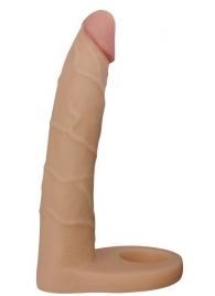 Телесная насадка-фаллоимитатор для двойного проникновения - 17 см. - Lovetoy - купить с доставкой в Кисловодске