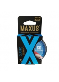 Классические презервативы в пластиковом кейсе MAXUS Classic - 3 шт. - Maxus - купить с доставкой в Кисловодске