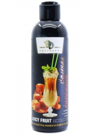 Интимный гель-смазка JUICY FRUIT с ароматом солёной карамели - 200 мл. - БиоМед - купить с доставкой в Кисловодске
