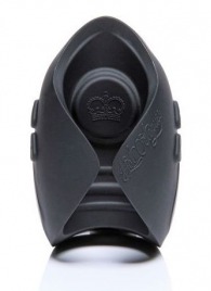 Темно-серый инновационный мужской осциллятор PULSE SOLO LUX с пультом ДУ - Hot Octopuss - в Кисловодске купить с доставкой