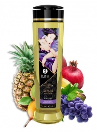 Массажное масло Libido Exotic Fruits с ароматом экзотических фруктов - 240 мл. - Shunga - купить с доставкой в Кисловодске