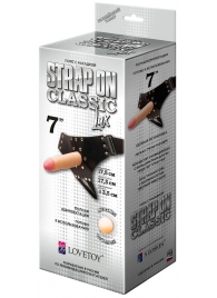 Пояс-трусики с насадкой Classic lux-Duke - 17,5 см. - LOVETOY (А-Полимер) - купить с доставкой в Кисловодске