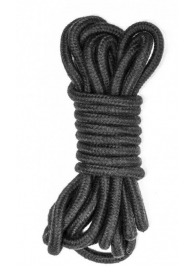 Черная веревка Do Not Disturb - 5 м. - Lola Games - купить с доставкой в Кисловодске