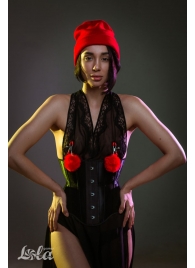 Зажимы на соски Angelic с красными меховыми шариками - Lola Games - купить с доставкой в Кисловодске