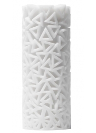 Белый 3D мастурбатор PILE - Tenga - в Кисловодске купить с доставкой