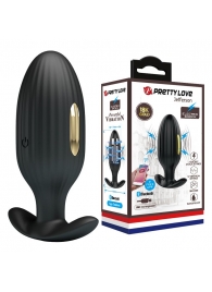 Черная анальная вибропробка с электростимуляцией Jefferson - 9,2 см. - Baile - купить с доставкой в Кисловодске