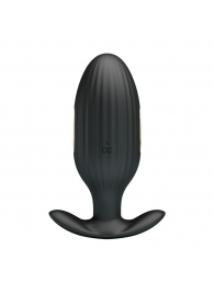 Черная анальная вибропробка с электростимуляцией Jefferson - 9,2 см. - Baile - купить с доставкой в Кисловодске