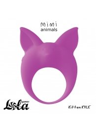 Фиолетовое эрекционное кольцо Kitten Kyle - Lola Games - в Кисловодске купить с доставкой