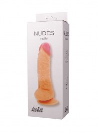 Телесный фаллоимитатор на присоске Soulful - 19 см. - Lola Games