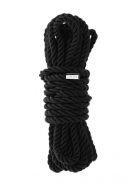 Черная веревка для шибари DELUXE BONDAGE ROPE - 5 м. - Dream Toys - купить с доставкой в Кисловодске