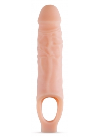 Телесный реалистичный фаллоудлинитель 9 Inch Silicone Cock Sheath Penis Extender - 22,86 см. - Blush Novelties - в Кисловодске купить с доставкой