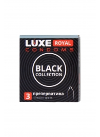 Черные презервативы LUXE Royal Black Collection - 3 шт. - Luxe - купить с доставкой в Кисловодске