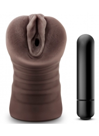 Коричневый мастурбатор-вагина Hot Chocolate Brianna - Blush Novelties - в Кисловодске купить с доставкой