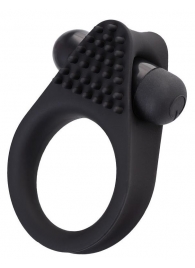 Черное эрекционное виброкольцо Brid с шипиками - A-toys - в Кисловодске купить с доставкой