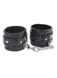 Черные наручники Surrender Wrist Restraints - Chisa - купить с доставкой в Кисловодске