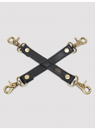 Черный фиксатор для манжет Bound to You Faux Leather Hogtie - Fifty Shades of Grey - купить с доставкой в Кисловодске