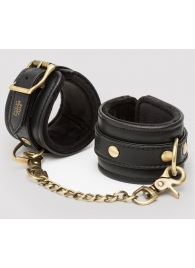 Черные наручники Bound to You Faux Leather Wrist Cuffs - Fifty Shades of Grey - купить с доставкой в Кисловодске