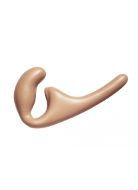 Бежевый безремневой страпон Seduction - 20,5 см. - Lola Games - купить с доставкой в Кисловодске