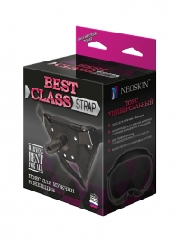 Черный пояс для насадок BEST CLASS STRAP - LOVETOY (А-Полимер) - купить с доставкой в Кисловодске