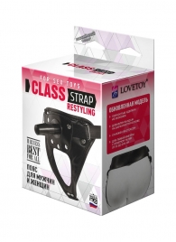 Черный пояс для насадок CLASS STRAP Restyling - LOVETOY (А-Полимер) - купить с доставкой в Кисловодске