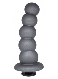 Черная насадка-елочка PLATINUM 6  - 17 см. - LOVETOY (А-Полимер) - купить с доставкой в Кисловодске