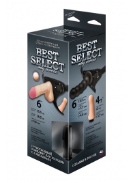 Черный пояс для женщин BEST SELECT с 3 насадками - LOVETOY (А-Полимер) - купить с доставкой в Кисловодске