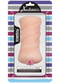 Телесный мастурбатор-вагина X-Basic Pocket Pussy без вибрации - Lovetoy - в Кисловодске купить с доставкой