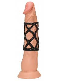 Чёрная насадка-сетка на пенис Orgasmus Wunder - Orion - в Кисловодске купить с доставкой