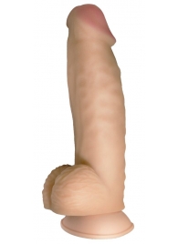 Телесный реалистичный фаллоимитатор на черных трусиках Real Big Strap-On - 34,5 см. - LOVETOY (А-Полимер) - купить с доставкой в Кисловодске