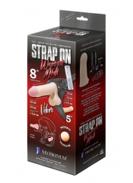 Вибрострапон Woman Midi с вагинальной пробкой - 22 см. - LOVETOY (А-Полимер) - купить с доставкой в Кисловодске