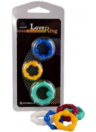 Набор из 3 цветных эрекционных колец Love Ring - Sitabella - в Кисловодске купить с доставкой