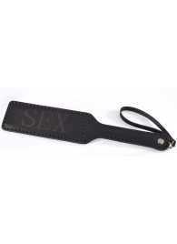 Черная гладкая шлепалка SEX - 35 см. - Sitabella - купить с доставкой в Кисловодске