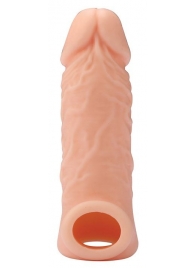 Телесная насадка EXTENDER WITH BALL STRAP 5.5 - 14 см. - Dream Toys - в Кисловодске купить с доставкой