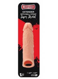 Телесная насадка EXTENDER WITH BALL STRAP 6.5 - 17 см. - Dream Toys - в Кисловодске купить с доставкой