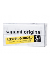 Презервативы Sagami Original 0.02 L-size увеличенного размера - 10 шт. - Sagami - купить с доставкой в Кисловодске
