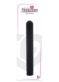 Черная насадка для анального душа ANAL DOUCHE - 15 см. - Dream Toys - купить с доставкой в Кисловодске